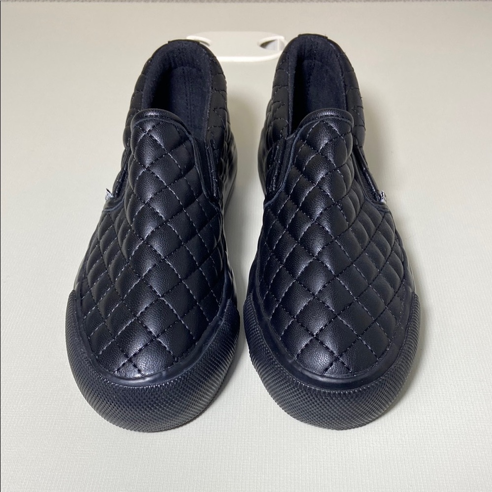 Mudd Black Quilted Loafers Slip-Ons